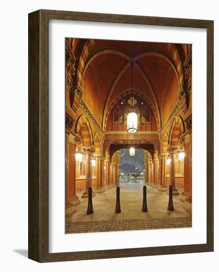 Entrance of St. Pancras International, Home of Eurostar and Gateway to the Continent-David Bank-Framed Photographic Print