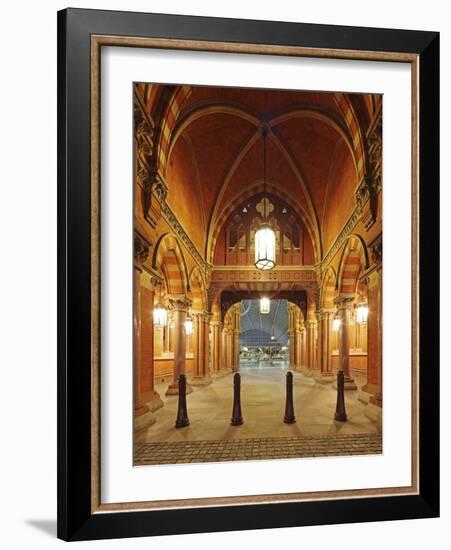 Entrance of St. Pancras International, Home of Eurostar and Gateway to the Continent-David Bank-Framed Photographic Print