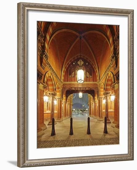 Entrance of St. Pancras International, Home of Eurostar and Gateway to the Continent-David Bank-Framed Photographic Print