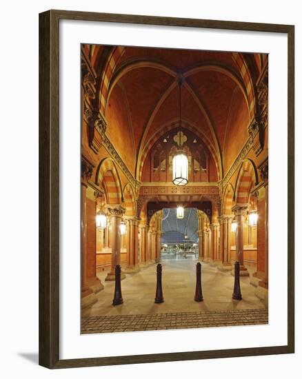 Entrance of St. Pancras International, Home of Eurostar and Gateway to the Continent-David Bank-Framed Photographic Print