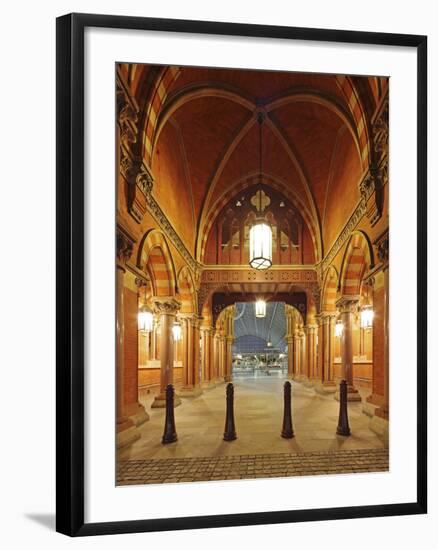 Entrance of St. Pancras International, Home of Eurostar and Gateway to the Continent-David Bank-Framed Photographic Print