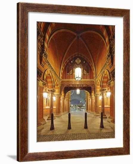 Entrance of St. Pancras International, Home of Eurostar and Gateway to the Continent-David Bank-Framed Photographic Print