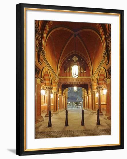 Entrance of St. Pancras International, Home of Eurostar and Gateway to the Continent-David Bank-Framed Photographic Print