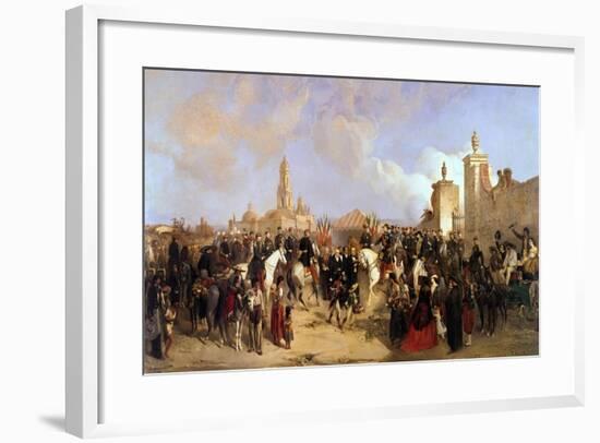 Entrance of the French Expeditionary Corps into Mexico City,1863-Jean Adolphe Beauce-Framed Giclee Print