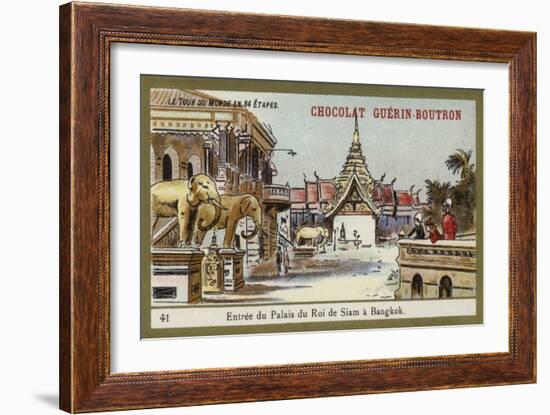 Entrance of the Palace of the King of Siam in Bangkok-null-Framed Giclee Print