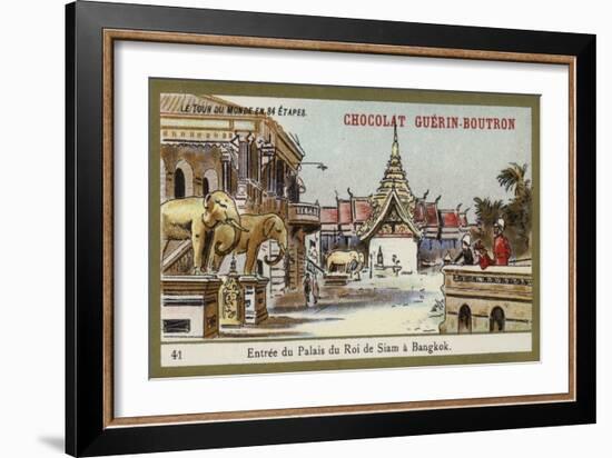 Entrance of the Palace of the King of Siam in Bangkok-null-Framed Giclee Print