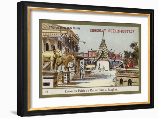 Entrance of the Palace of the King of Siam in Bangkok-null-Framed Giclee Print