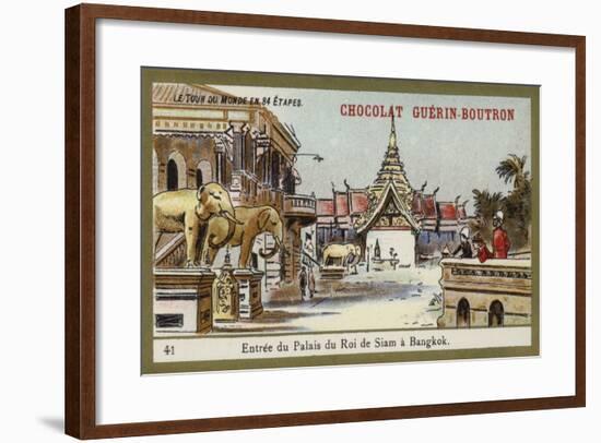 Entrance of the Palace of the King of Siam in Bangkok-null-Framed Giclee Print
