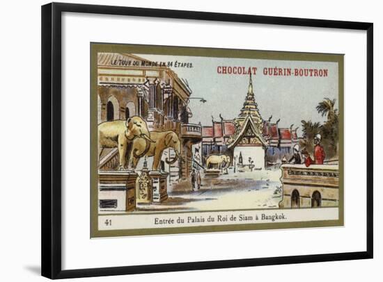 Entrance of the Palace of the King of Siam in Bangkok-null-Framed Giclee Print