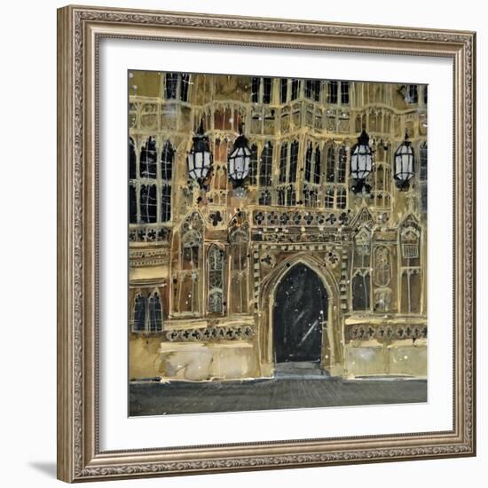 Entrance, Parliament, London-Susan Brown-Framed Giclee Print