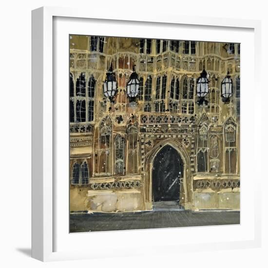 Entrance, Parliament, London-Susan Brown-Framed Giclee Print