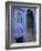 Entrance Porch and Window of Blue Painted Haveli, Old City, Jodhpur, Rajasthan State, India-Eitan Simanor-Framed Photographic Print