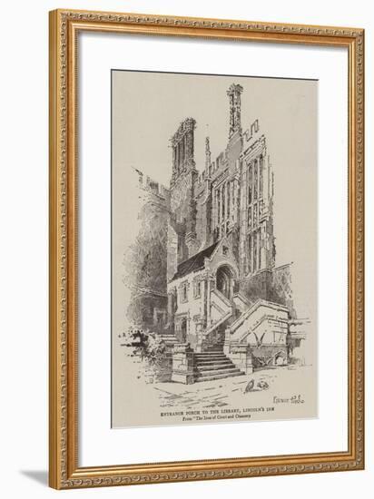 Entrance Porch to the Library, Lincoln's Inn-null-Framed Giclee Print