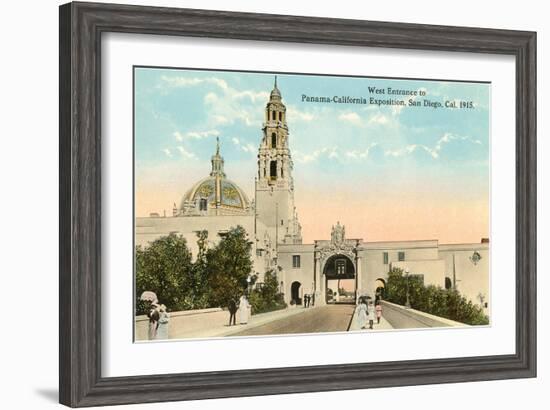 Entrance to 1915 Exposition Grounds, San Diego, California-null-Framed Art Print