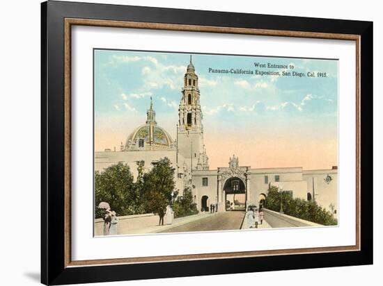 Entrance to 1915 Exposition Grounds, San Diego, California-null-Framed Art Print