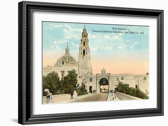 Entrance to 1915 Exposition Grounds, San Diego, California-null-Framed Art Print