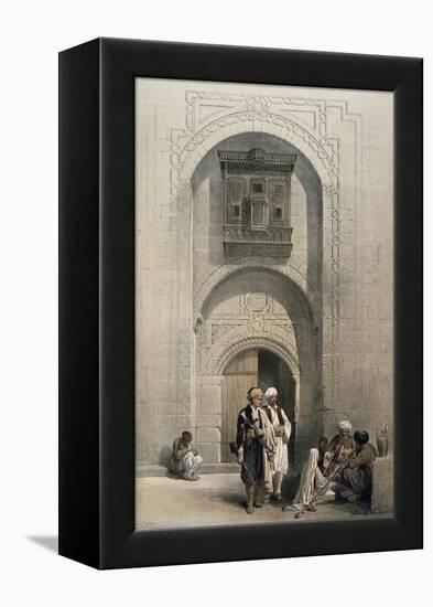 Entrance to a Private Mansion, Cairo-David Roberts-Framed Premier Image Canvas