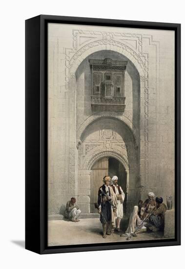Entrance to a Private Mansion, Cairo-David Roberts-Framed Premier Image Canvas