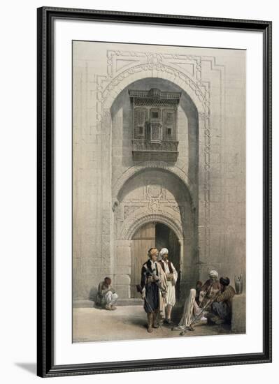 Entrance to a Private Mansion, Cairo-David Roberts-Framed Giclee Print