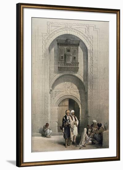 Entrance to a Private Mansion, Cairo-David Roberts-Framed Giclee Print