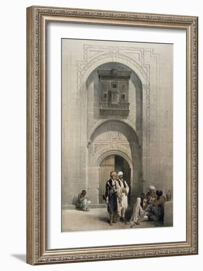 Entrance to a Private Mansion, Cairo-David Roberts-Framed Giclee Print