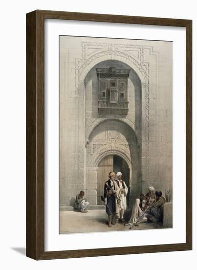 Entrance to a Private Mansion, Cairo-David Roberts-Framed Giclee Print