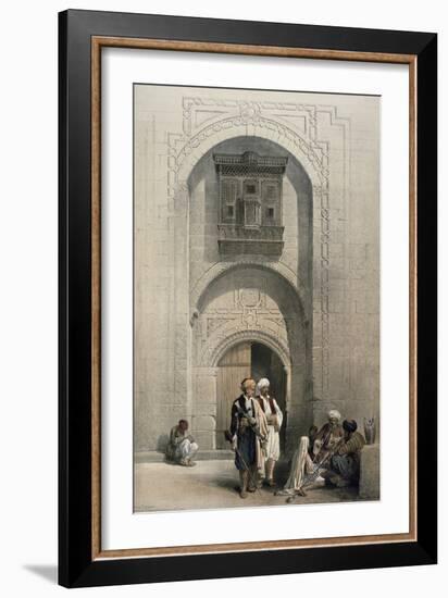 Entrance to a Private Mansion, Cairo-David Roberts-Framed Giclee Print