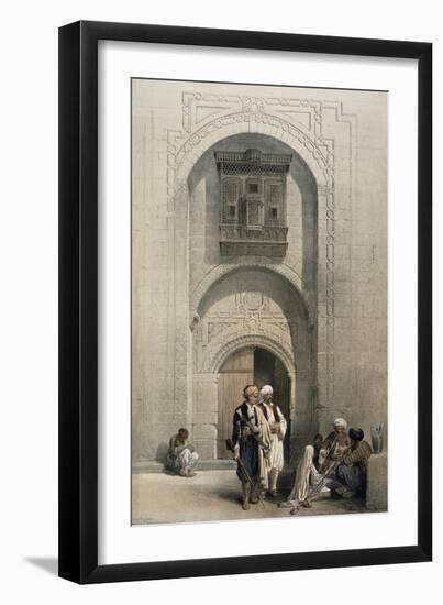 Entrance to a Private Mansion, Cairo-David Roberts-Framed Giclee Print