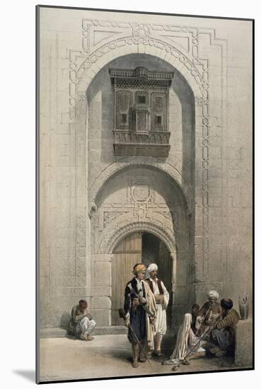 Entrance to a Private Mansion, Cairo-David Roberts-Mounted Giclee Print