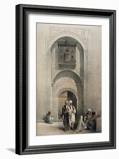 Entrance to a Private Mansion, Cairo-David Roberts-Framed Giclee Print