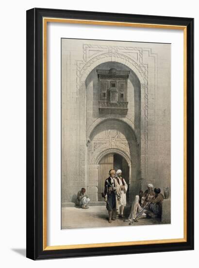 Entrance to a Private Mansion, Cairo-David Roberts-Framed Giclee Print