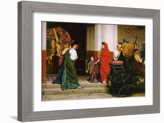 Entrance to a Roman Theatre, 1866-Sir Lawrence Alma-Tadema-Framed Giclee Print