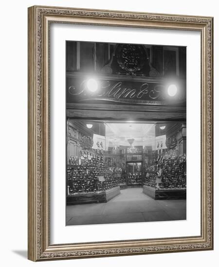 Entrance to a Shoe Store-null-Framed Photographic Print