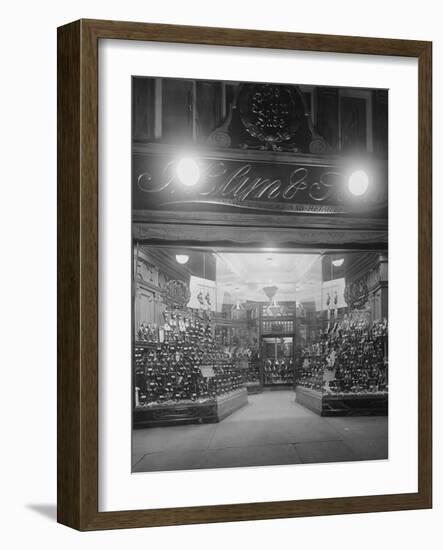 Entrance to a Shoe Store-null-Framed Photographic Print