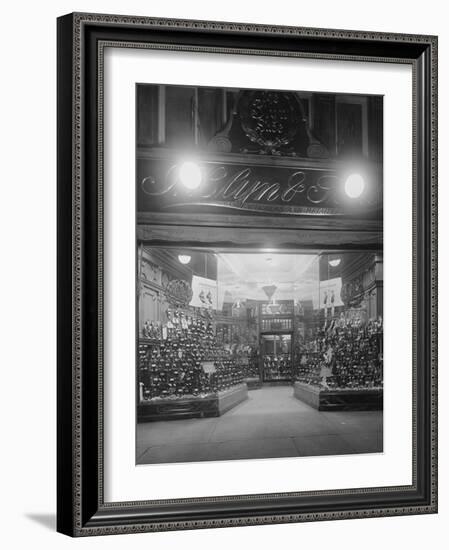 Entrance to a Shoe Store-null-Framed Photographic Print