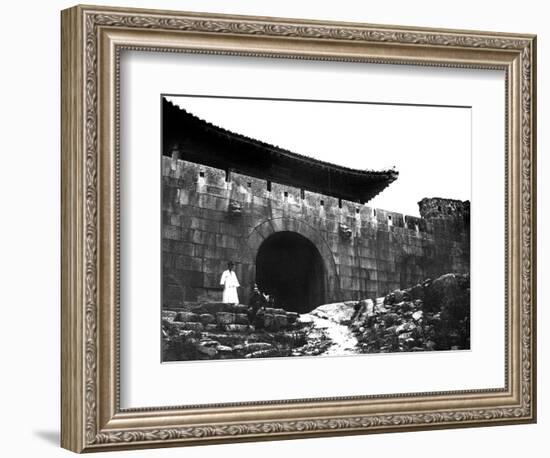 Entrance to a Temple, Korea, 1900-null-Framed Giclee Print