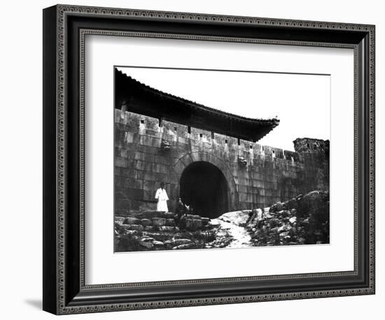Entrance to a Temple, Korea, 1900-null-Framed Giclee Print