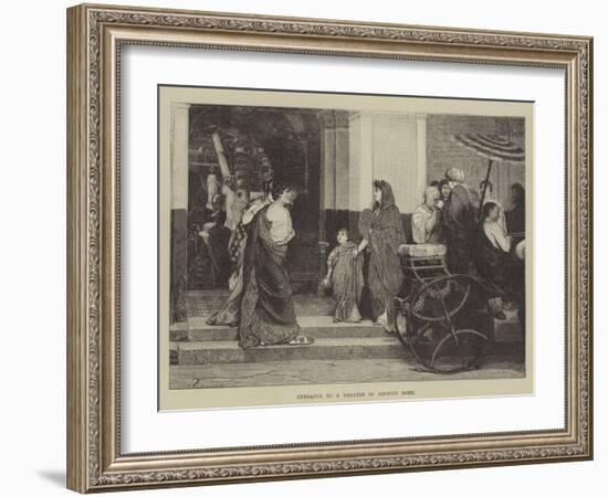 Entrance to a Theatre in Ancient Rome-null-Framed Giclee Print