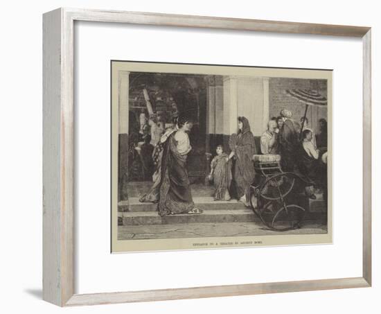Entrance to a Theatre in Ancient Rome-null-Framed Giclee Print