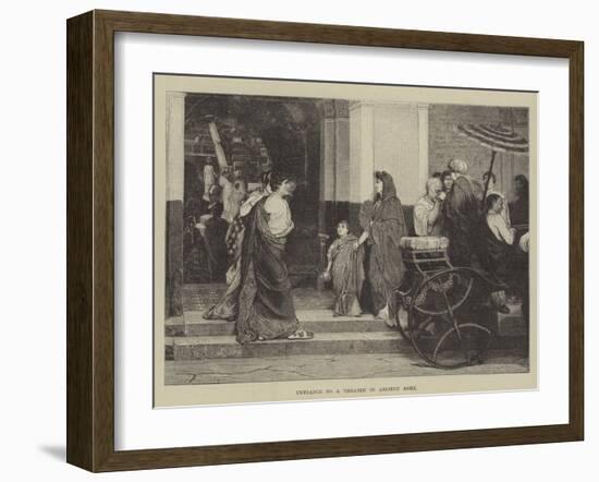 Entrance to a Theatre in Ancient Rome-null-Framed Giclee Print