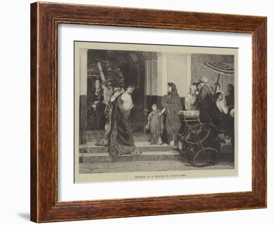 Entrance to a Theatre in Ancient Rome-null-Framed Giclee Print