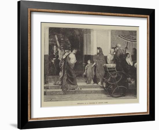 Entrance to a Theatre in Ancient Rome-null-Framed Giclee Print