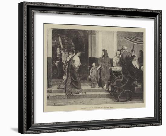 Entrance to a Theatre in Ancient Rome-null-Framed Giclee Print