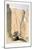 Entrance to a Tomb in the Valley of the Kings Near Thebes, Egypt, 1855-Lord Wharncliffe-Mounted Giclee Print