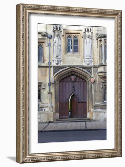 Entrance to All Souls College, Oxford, Oxfordshire, England, United Kingdom, Europe-Charlie Harding-Framed Photographic Print