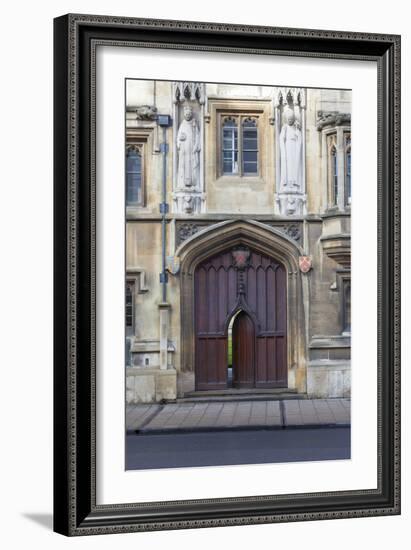 Entrance to All Souls College, Oxford, Oxfordshire, England, United Kingdom, Europe-Charlie Harding-Framed Photographic Print