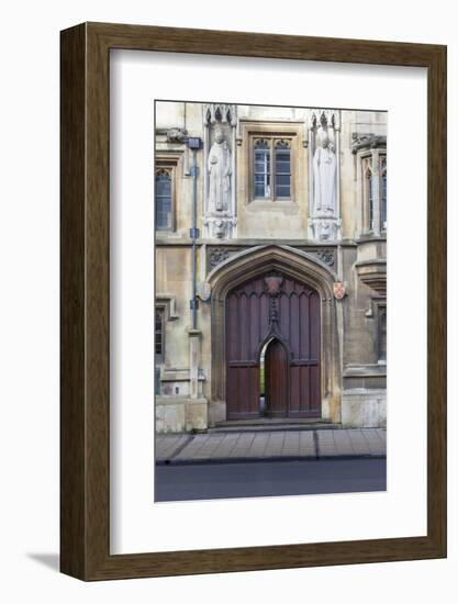 Entrance to All Souls College, Oxford, Oxfordshire, England, United Kingdom, Europe-Charlie Harding-Framed Photographic Print