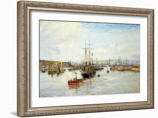 Entrance to Barry Dock, South Wales, 1897-William Lionel Wyllie-Framed Giclee Print