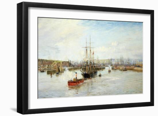 Entrance to Barry Dock, South Wales, 1897-William Lionel Wyllie-Framed Giclee Print