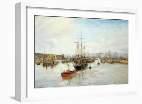 Entrance to Barry Dock, South Wales, 1897-William Lionel Wyllie-Framed Giclee Print